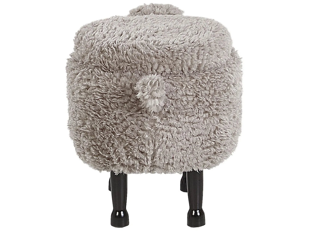 Storage Animal Stool SHEEP Fabric Grey