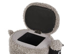 Storage Animal Stool SHEEP Fabric Grey