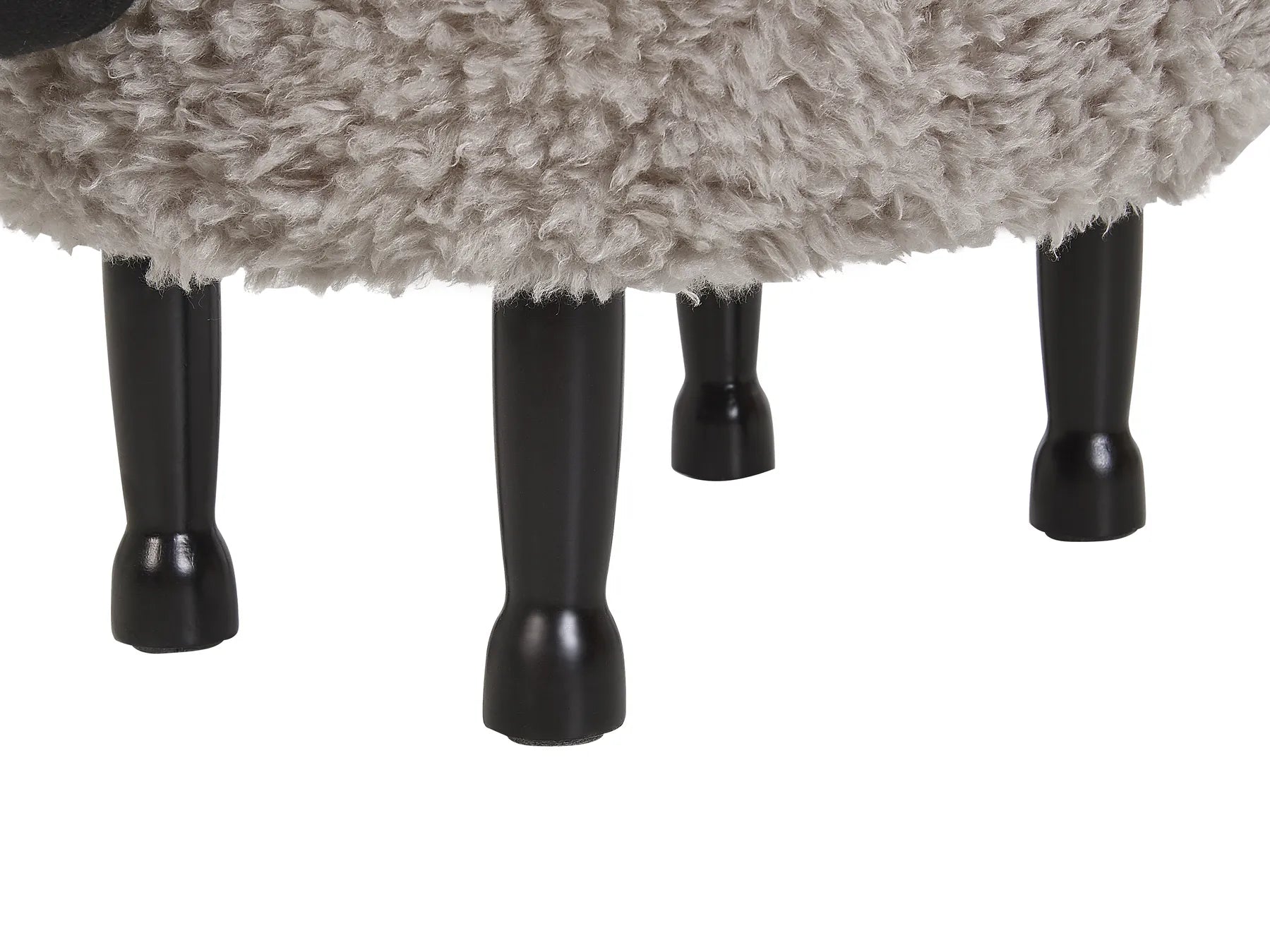 Storage Animal Stool SHEEP Fabric Grey