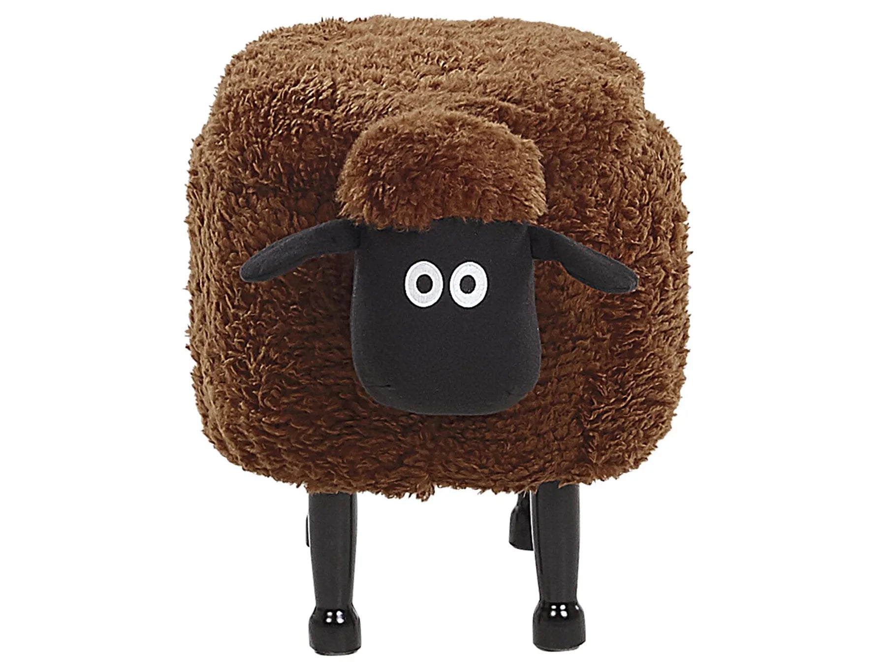 Storage Animal Stool SHEEP Fabric Brown