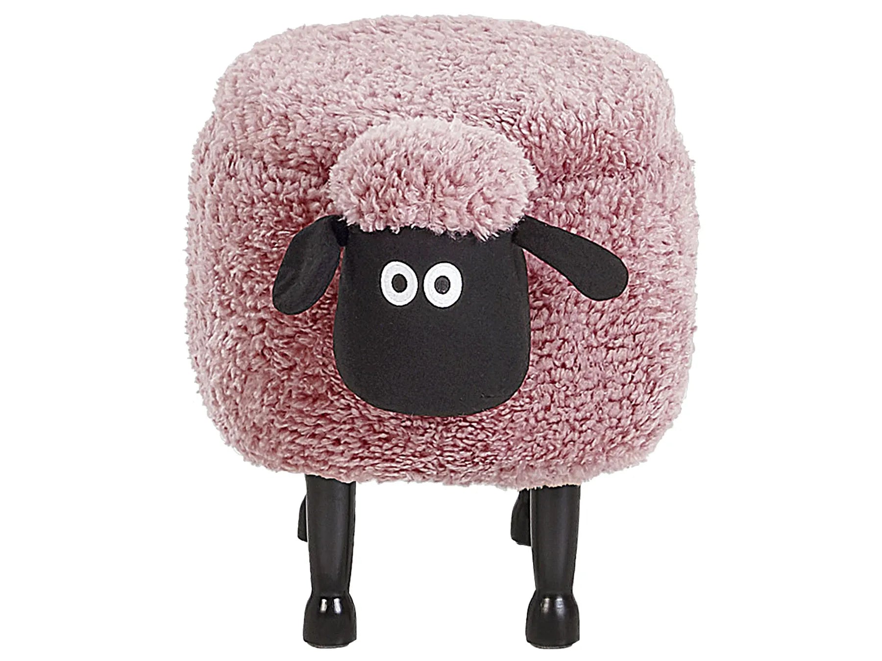 Storage Animal Stool SHEEP Fabric Pink