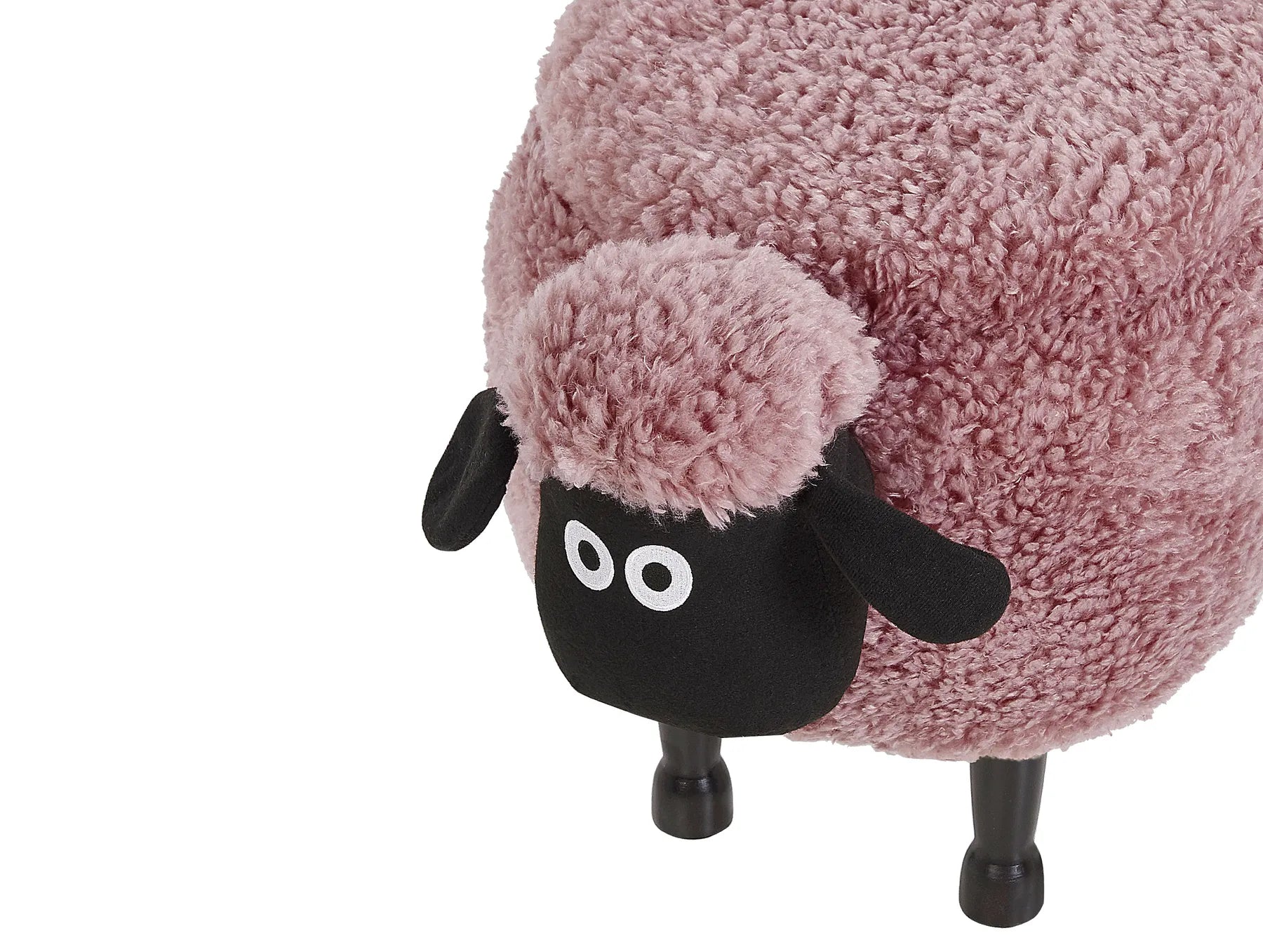 Storage Animal Stool SHEEP Fabric Pink