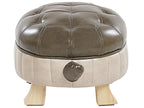 Animal Stool TURTLE Faux Leather Dark Green