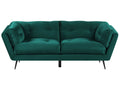 Sofa 3 Seater LENVIK Velvet Emerald Green