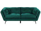 Sofa 3 Seater LENVIK Velvet Emerald Green