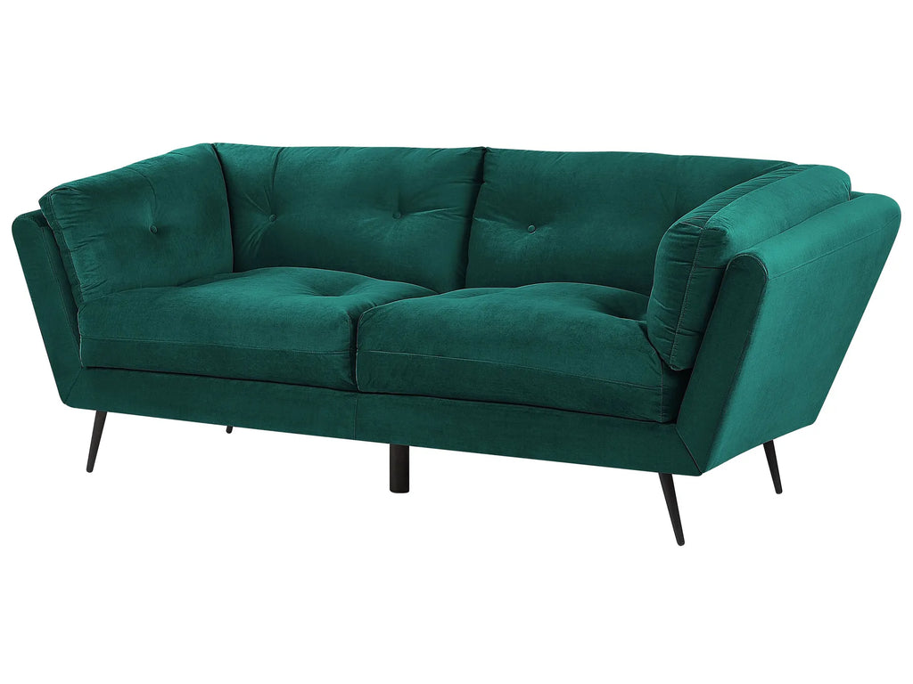 Sofa 3 Seater LENVIK Velvet Emerald Green