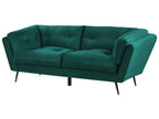 Sofa 3 Seater LENVIK Velvet Emerald Green