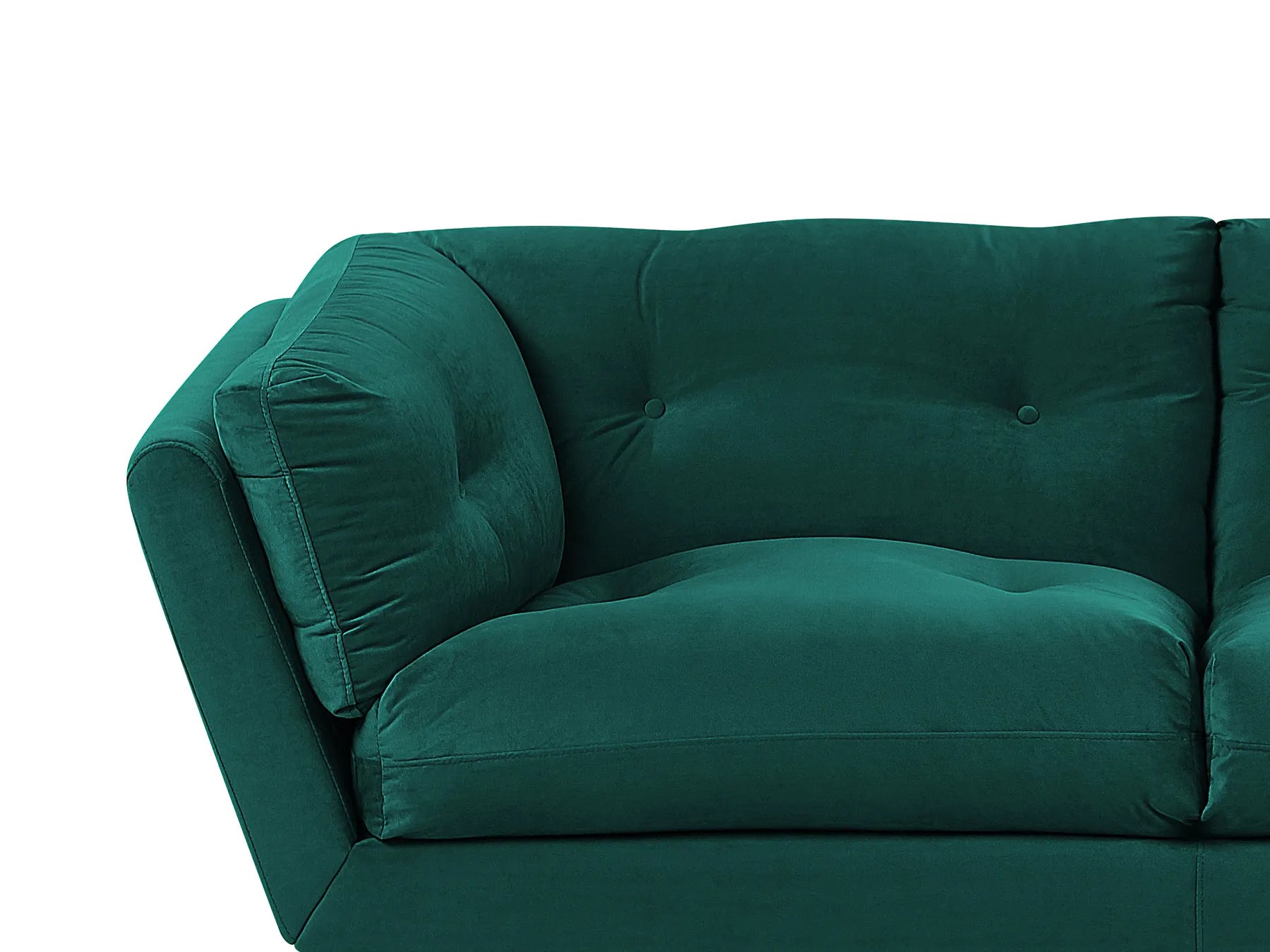Sofa 3 Seater LENVIK Velvet Emerald Green