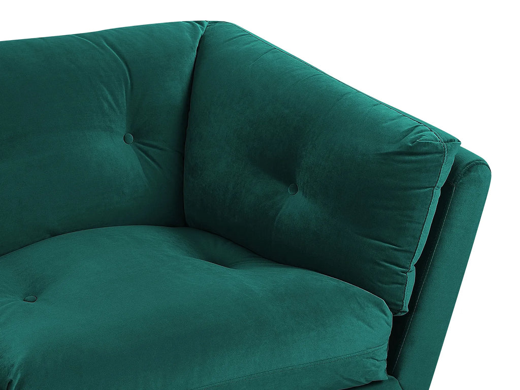 Sofa 3 Seater LENVIK Velvet Emerald Green