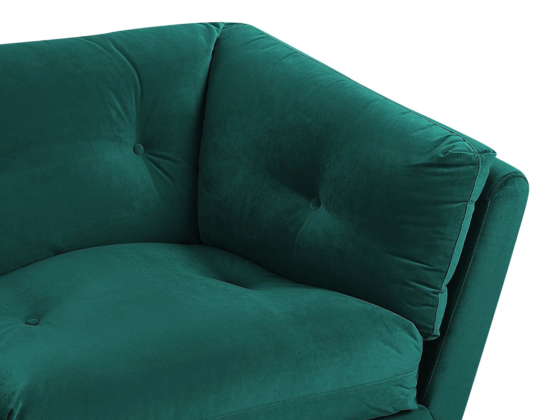 Sofa 3 Seater LENVIK Velvet Emerald Green