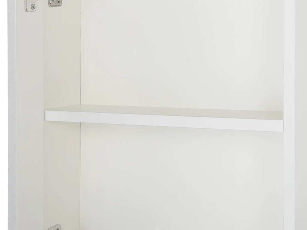 Bathroom Wall Mounted Mirror Cabinet PRIMAVERA 40 cm 60 cm White