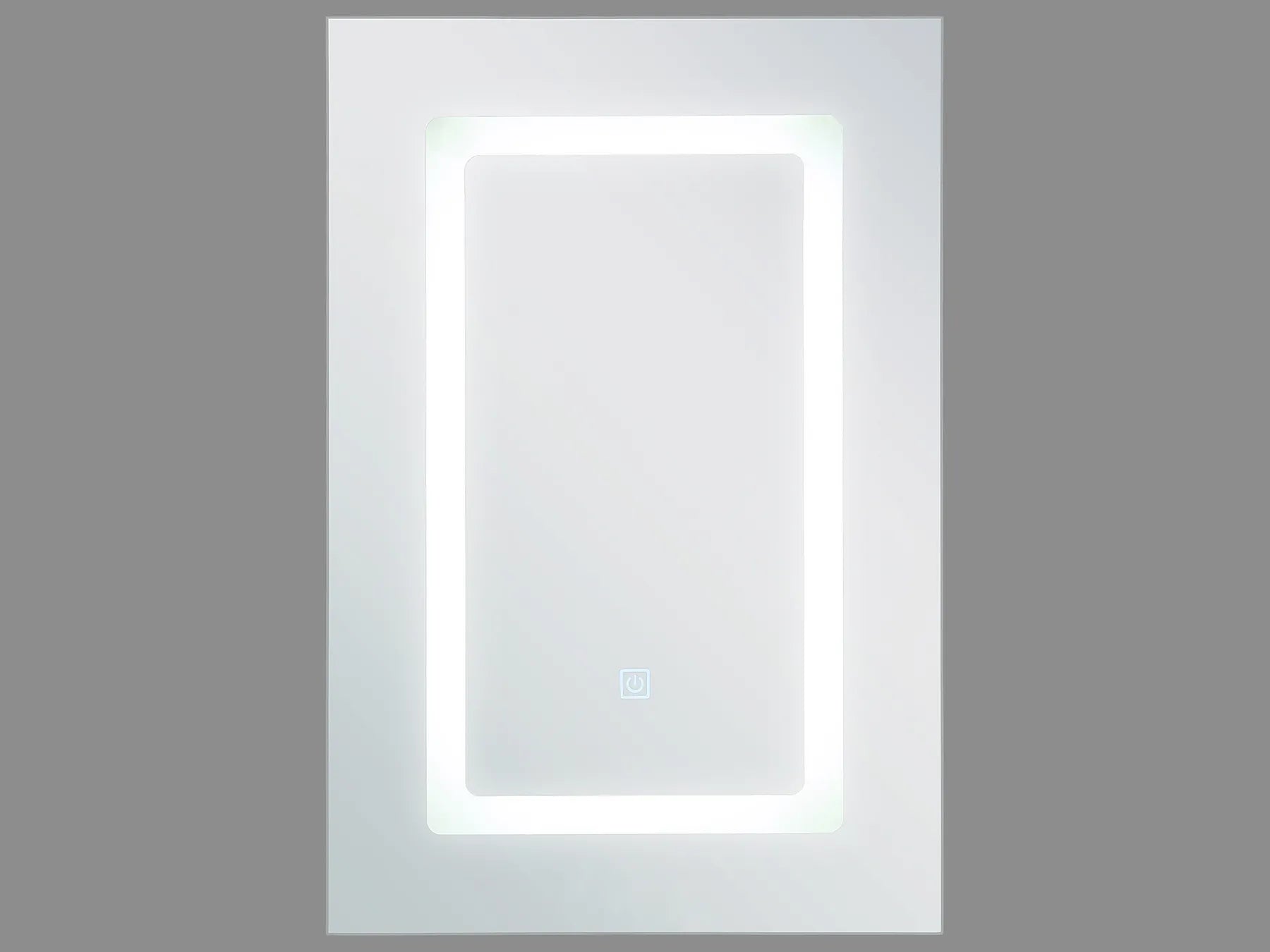 Bathroom Wall Mounted Mirror Cabinet LED CONDOR 40 cm 60 cm White