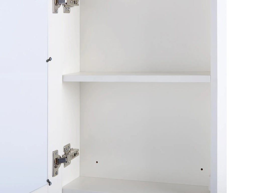 Bathroom Wall Mounted Mirror Cabinet LED CAMERON 40 cm 60 cm White