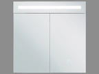 Bathroom Wall Mounted Mirror Cabinet LED JARAMILLO 60 cm 60 cm White