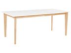 Extending Dining Table SOLA White 140/180 cm 90 cm