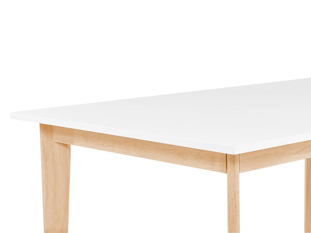 Extending Dining Table SOLA White 140/180 cm 90 cm