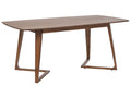 Dining Table HUXTER Dark Walnut 180 cm 90 cm