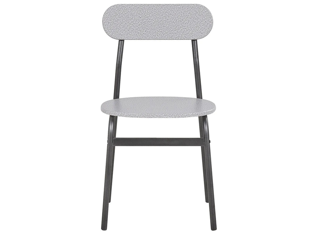 Dining Set VELDEN Light Grey 4 Seater