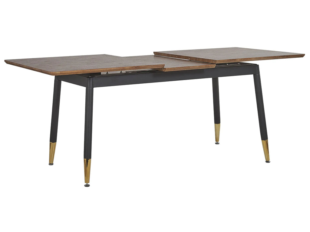 extending dining table california dark brown 160/200 cm 90 cm