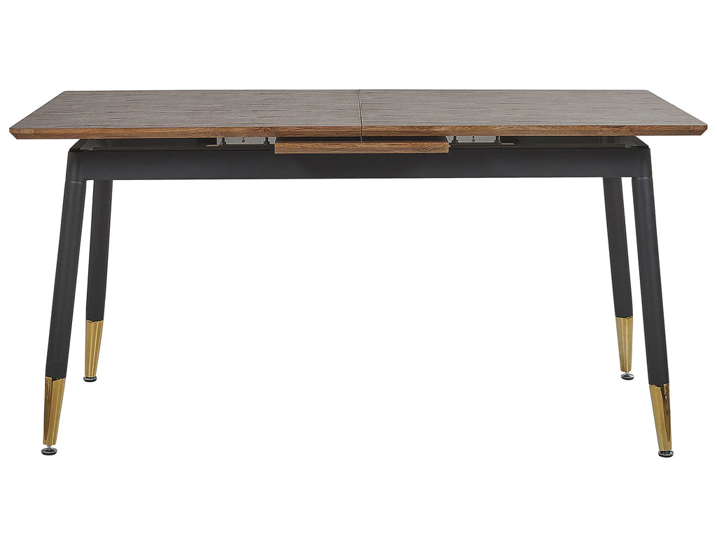 extending dining table california dark brown 160/200 cm 90 cm