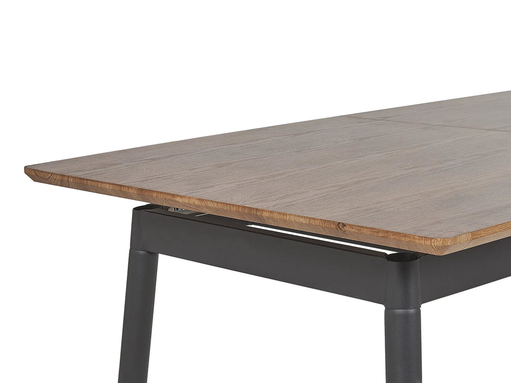 extending dining table california dark brown 160/200 cm 90 cm