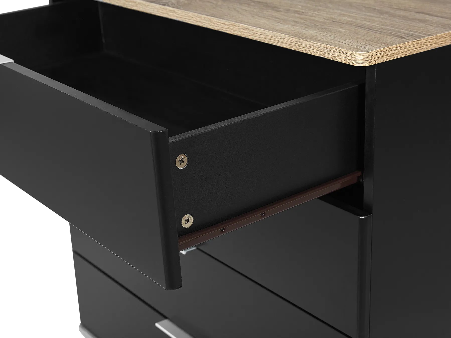 4 Drawer Chest WALPI Black