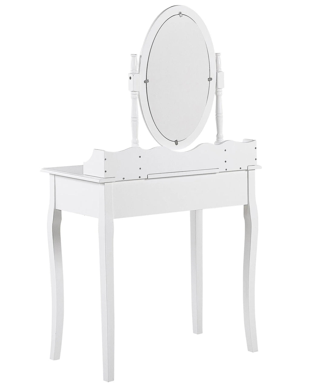 Dressing Table with Mirror and Stool SOLEIL White