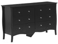 6 Drawer Chest WINCHESTER Black