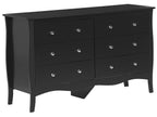 6 Drawer Chest WINCHESTER Black