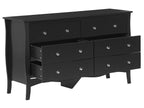 6 Drawer Chest WINCHESTER Black