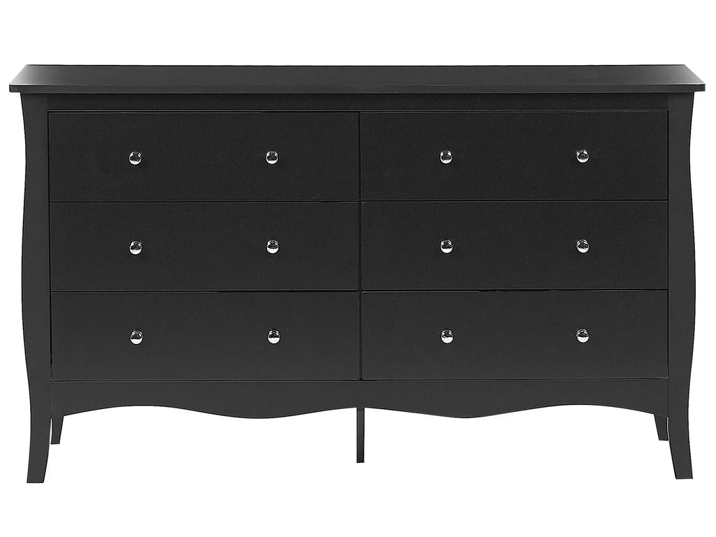 6 Drawer Chest WINCHESTER Black