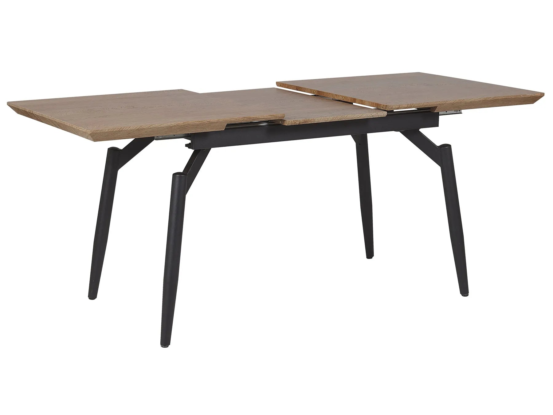 Extending Dining Table Dark Brown 140/180 cm 80 cm