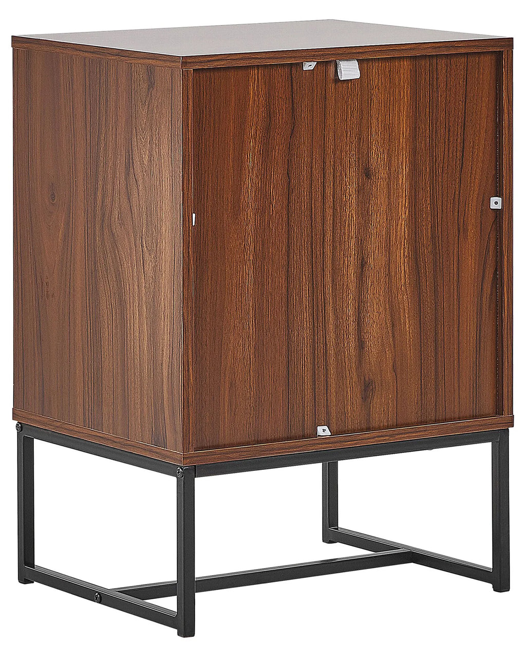 2 Drawer Bedside Table NUEVA Dark Brown/ White