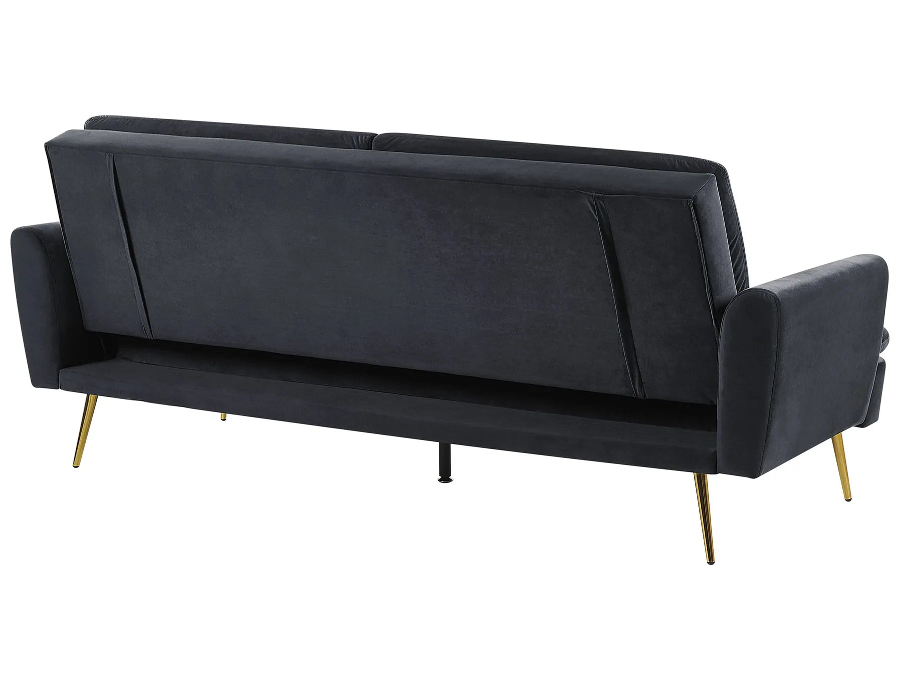 Sofa Bed 3 Seater VETTRE Velvet Black