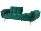 Sofa Bed 3 Seater ASBY Velvet Green