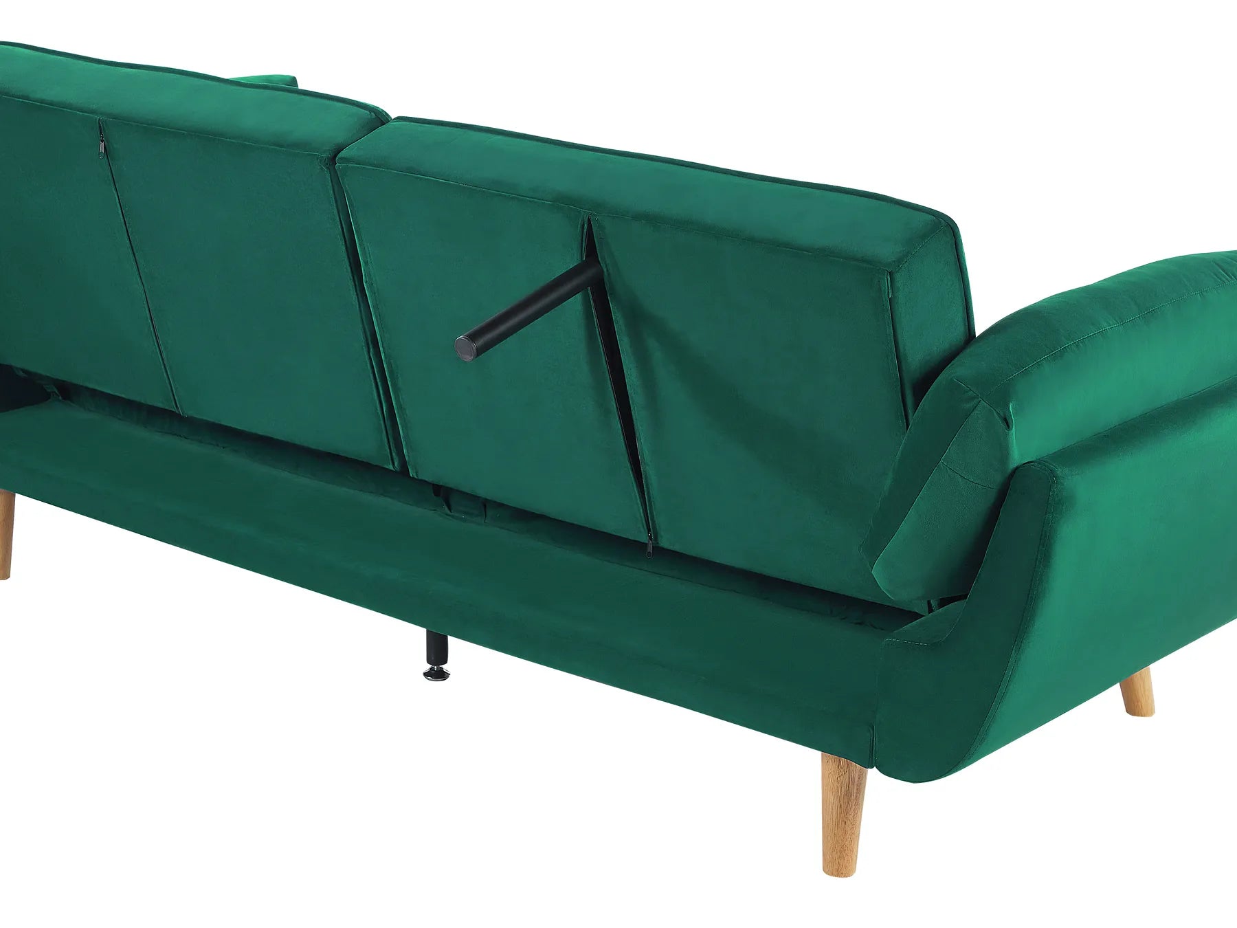 Sofa Bed 3 Seater ASBY Velvet Green