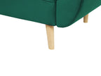 Sofa Bed 3 Seater ASBY Velvet Green