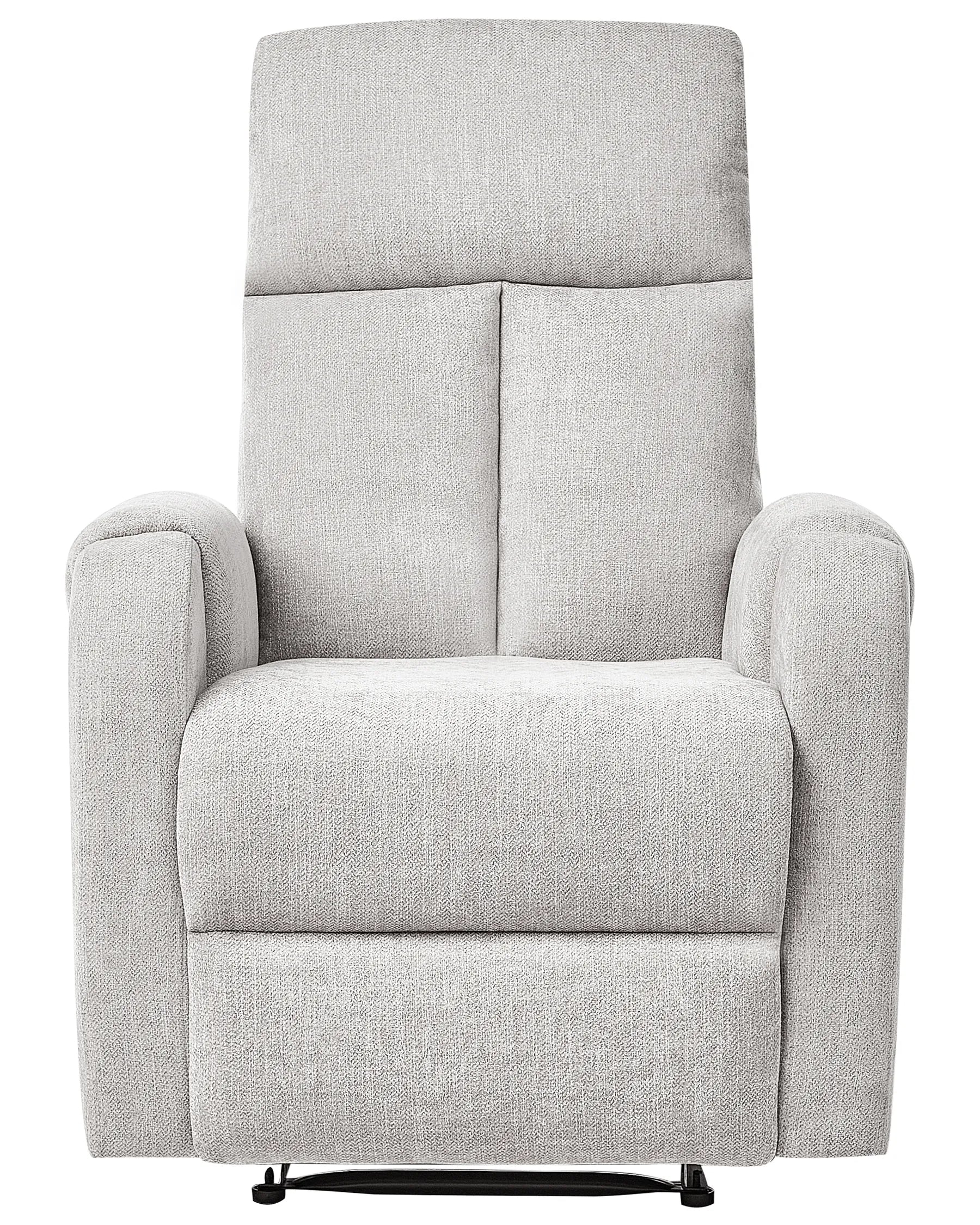 Recliner Chair SOMERO With Footrest Fabric Grey