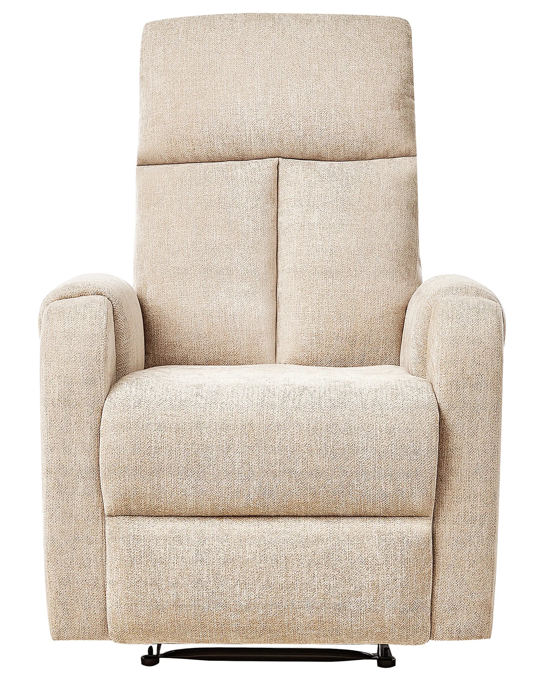 Recliner Chair SOMERO With Footrest Fabric Beige