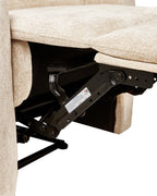 Recliner Chair SOMERO With Footrest Fabric Beige