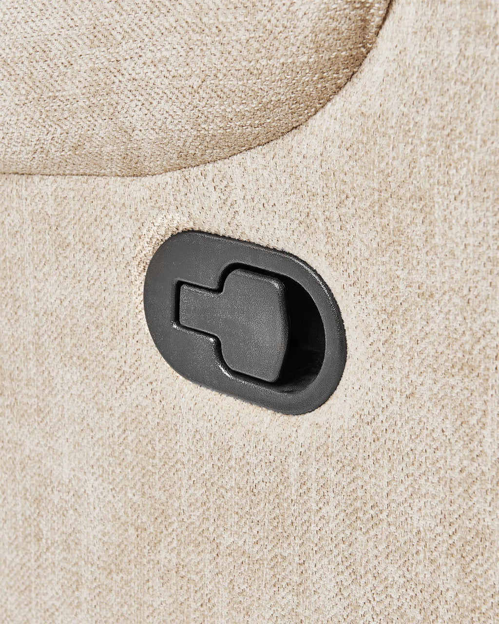 Recliner Chair SOMERO With Footrest Fabric Beige