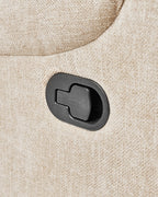 Recliner Chair SOMERO With Footrest Fabric Beige