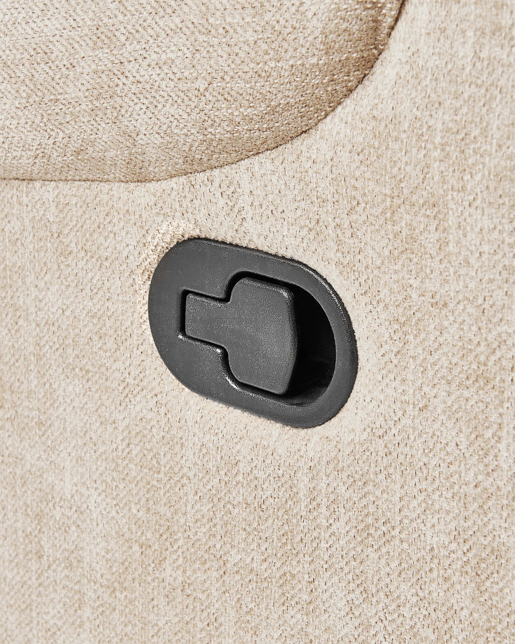 Recliner Chair SOMERO With Footrest Fabric Beige