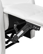 Recliner Chair VIRRAT With Footrest Faux Leather White