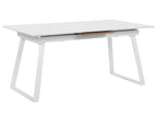 Extending Dining Table KALUNA White 160/200 cm 90 cm