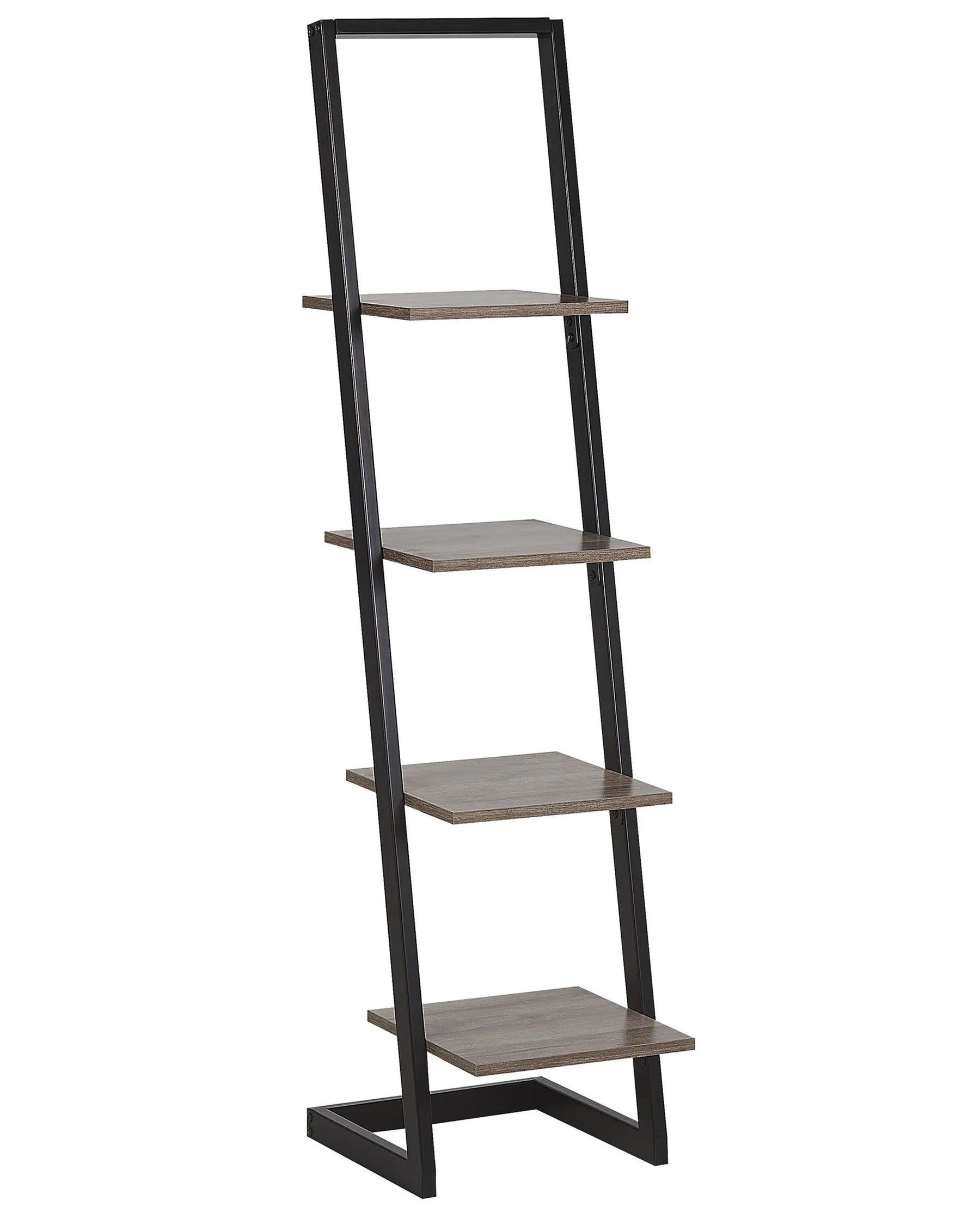4 Tier Shelving Unit JOPLIN 143 cm Black