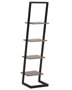 4 Tier Shelving Unit JOPLIN 143 cm Black
