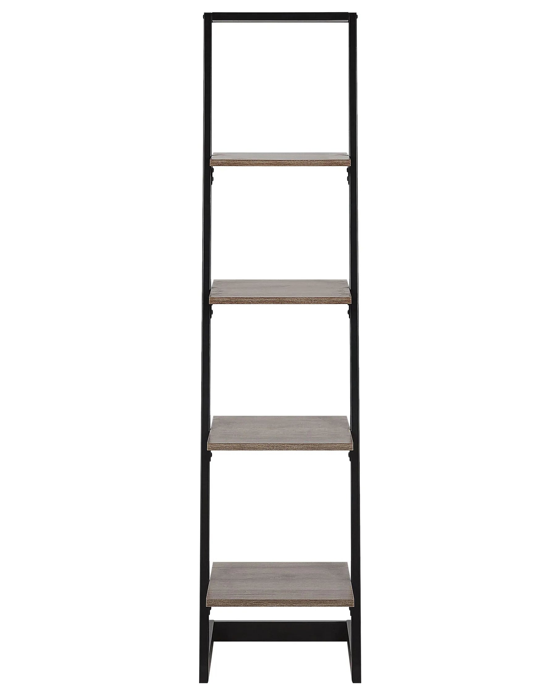 4 Tier Shelving Unit JOPLIN 143 cm Black