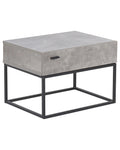 1 Drawer Bedside Table CAIRO Light Grey
