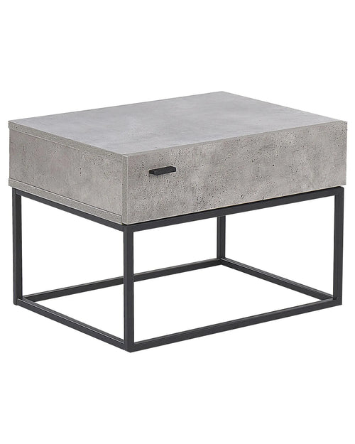 1 Drawer Bedside Table CAIRO Light Grey